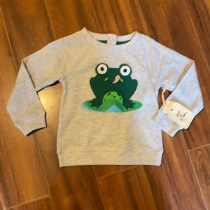 NWT Long sleeve frog sweater/shirt